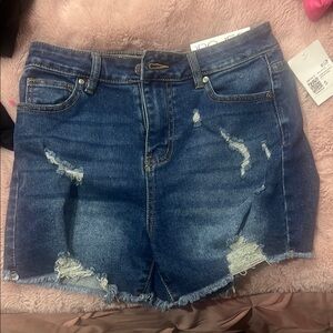 Forever 21 Distressed Denim Shorts